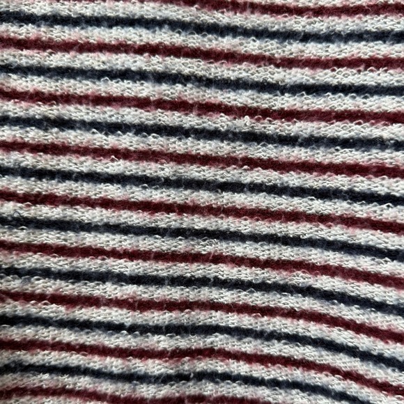 Free People Striped Long Sleeve Knit Top boxy Oversized size Medium - Picture 4 of 6